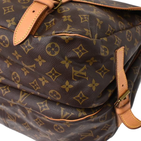 5000001884122711 6 Louis Vuitton Saumur 43 Shoulder Bag Monogram Canvas Leather Brown