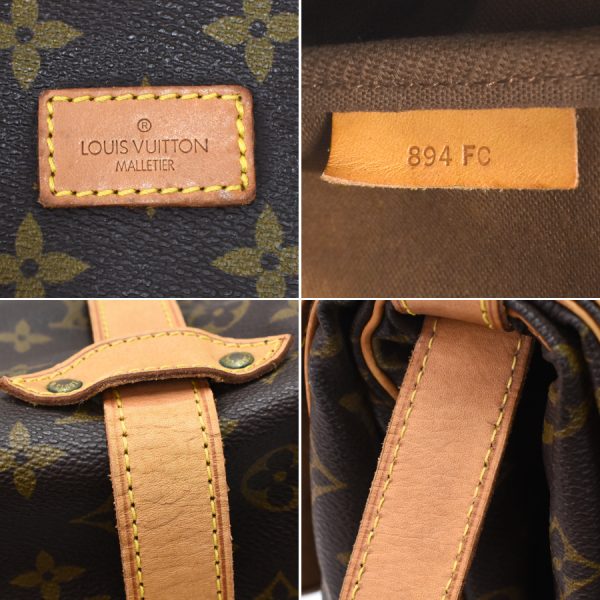 5000001884122711 9 Louis Vuitton Saumur 43 Shoulder Bag Monogram Canvas Leather Brown