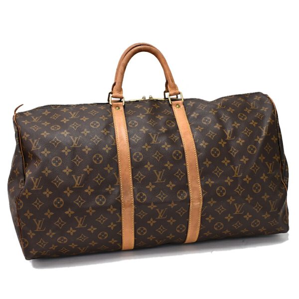 5000001884122735 1 Louis Vuitton Keepall 55 Boston Bag Monogram Canvas Brown