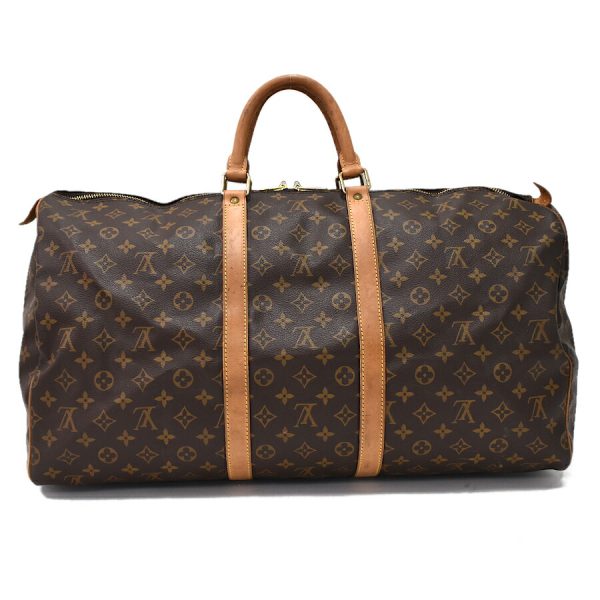 5000001884122735 3 Louis Vuitton Keepall 55 Boston Bag Monogram Canvas Brown