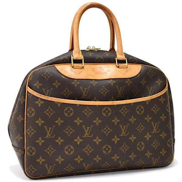 binary comment Louis Vuitton Deauville Bowling Vanity Monogram Brown