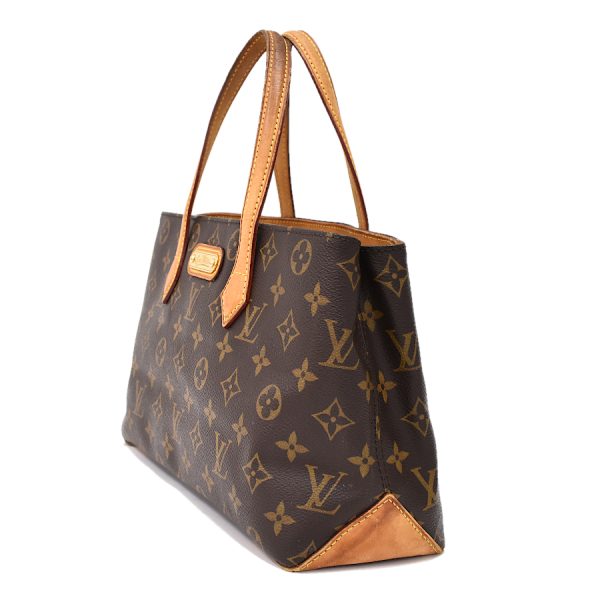 5000001884122743 2 Louis Vuitton Wilshire PM Tote Handbag Monogram Canvas Leather Brown