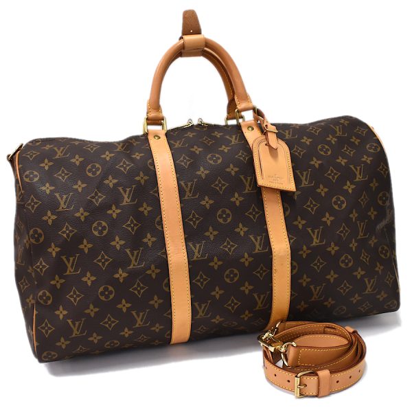 5000001884122784 1 Louis Vuitton Keepall Bandouliere 50 Bag Monogram Brown