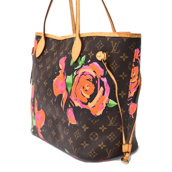 5000001884122785 2 Louis Vuitton Neverfull MM Tote Bag Monogram Rose Canvas Brown Pink