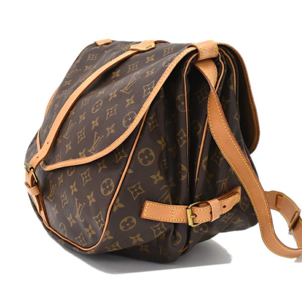 5000001884122819 2 Louis Vuitton Saumur 35 Messenger Shoulder Bag Monogram Canvas Brown