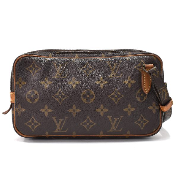 5000001884122825 3 Louis Vuitton Marly Bandouliere Crossbody Shoulder Bag M51828 Monogram Canvas Brown