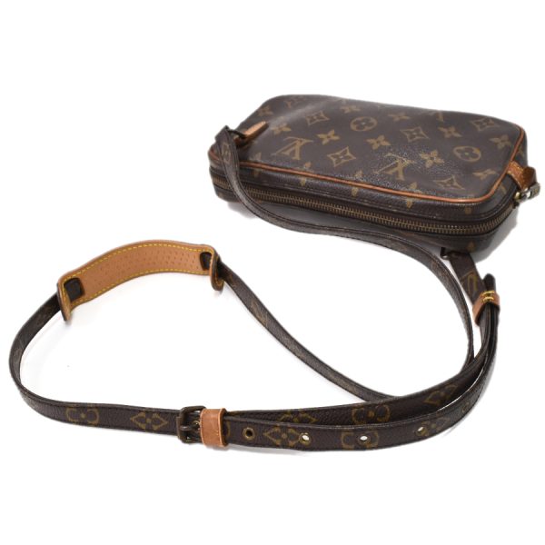 5000001884122825 6 Louis Vuitton Marly Bandouliere Crossbody Shoulder Bag M51828 Monogram Canvas Brown