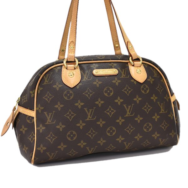 5000001884122835 1 LOUIS VUITTON Montorgueil PM Handbag M95565 Monogram Brown