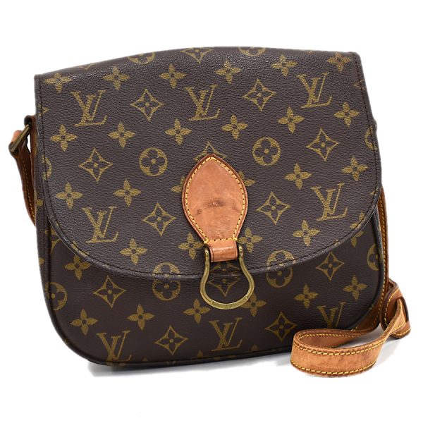 5000001884122849 1 Louis Vuitton Saint Cloud GM Crossbody Shoulder Bag M51242 Monogram Canvas Leather Brown