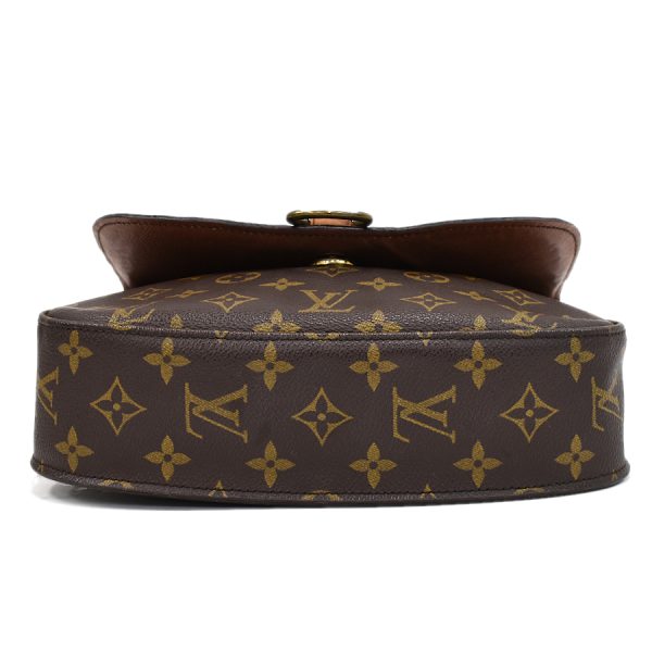 5000001884122849 4 Louis Vuitton Saint Cloud GM Crossbody Shoulder Bag M51242 Monogram Canvas Leather Brown