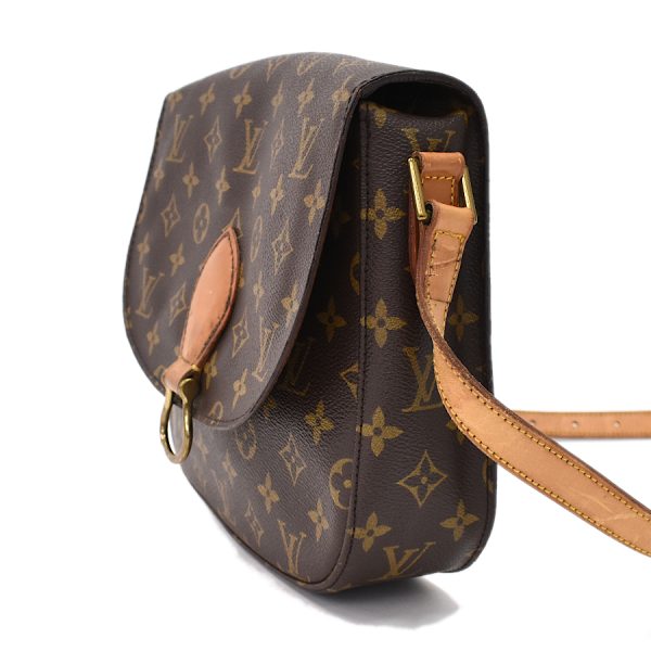 5000001884122880 2 Louis Vuitton Saint Cloud GM Crossbody Shoulder Bag M51242 Monogram Canvas Leather Brown