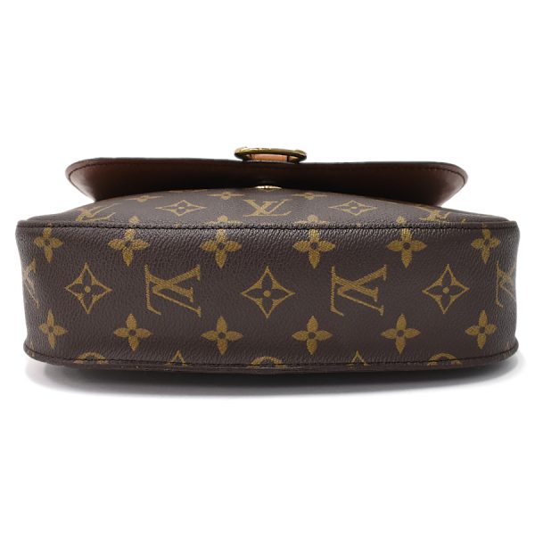 5000001884122880 4 Louis Vuitton Saint Cloud GM Crossbody Shoulder Bag M51242 Monogram Canvas Leather Brown