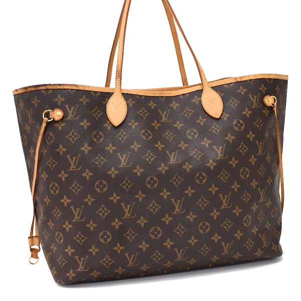 5000001884122886 1 Louis Vuitton Neverfull GM Tote Handbag Monogram Canvas Leather Brown