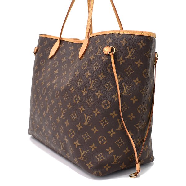 5000001884122886 2 Louis Vuitton Neverfull GM Tote Handbag Monogram Canvas Leather Brown