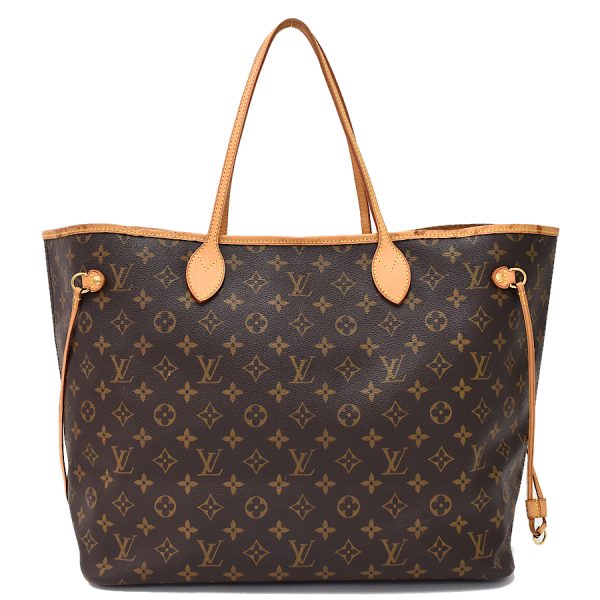 5000001884122886 3 Louis Vuitton Neverfull GM Tote Handbag Monogram Canvas Leather Brown