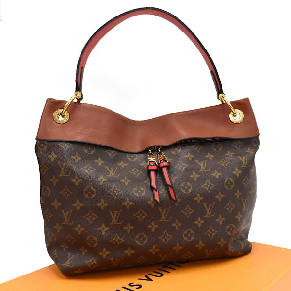 5000001884122895 1 Louis Vuitton Tuileries Hobo Shoulder Bag Monogram Leather Brown