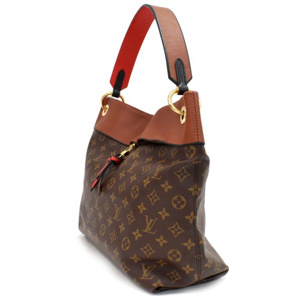 5000001884122895 2 Louis Vuitton Tuileries Hobo Shoulder Bag Monogram Leather Brown