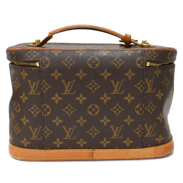 5000001884122974 3 Louis Vuitton Nice 2WAY Vanity Bag Monogram Canvas Leather Brown