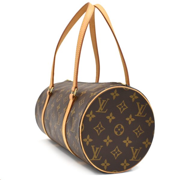 5000001884123013 2 Louis Vuitton Papillon 30 Handbag Monogram Canvas Leather Brown