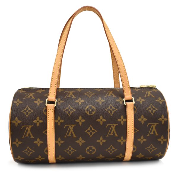 5000001884123013 3 Louis Vuitton Papillon 30 Handbag Monogram Canvas Leather Brown