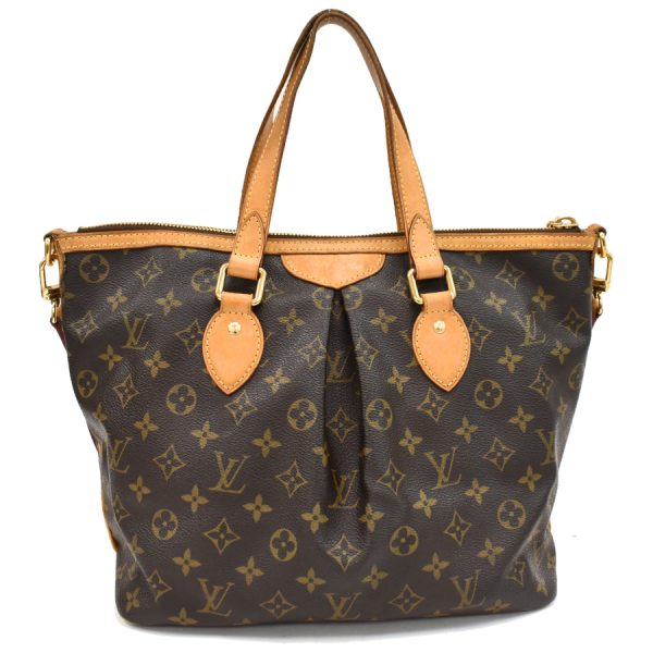 5000001884123017 3 Louis Vuitton Palermo PM 2WAY Tote Handbag Monogram Canvas Leather Brown