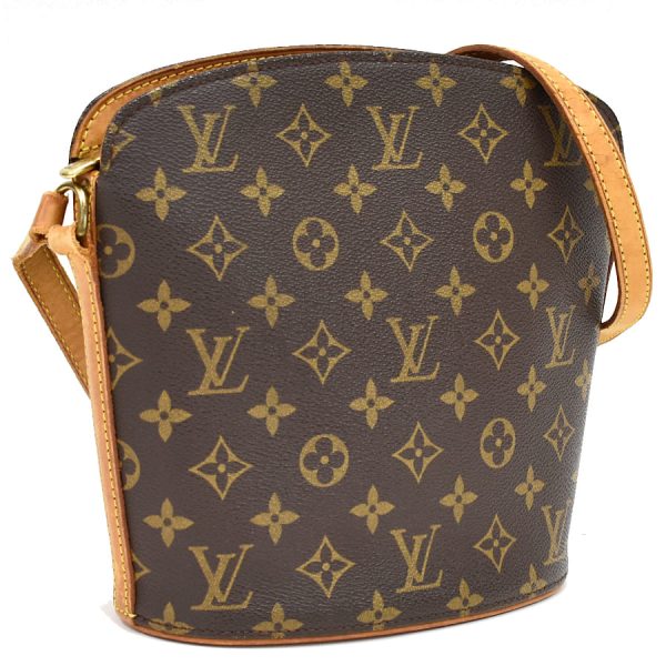 5000001884123049 1 LOUIS VUITTON Drouot Crossbody Shoulder Bag M51290 Monogram Brown