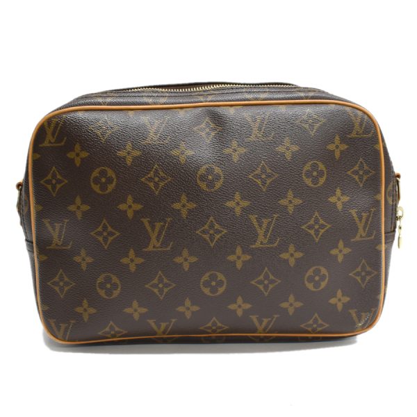 5000001884123054 3 Louis Vuitton Reporter PM Crossbody Shoulder Bag Monogram Canvas Leather Brown