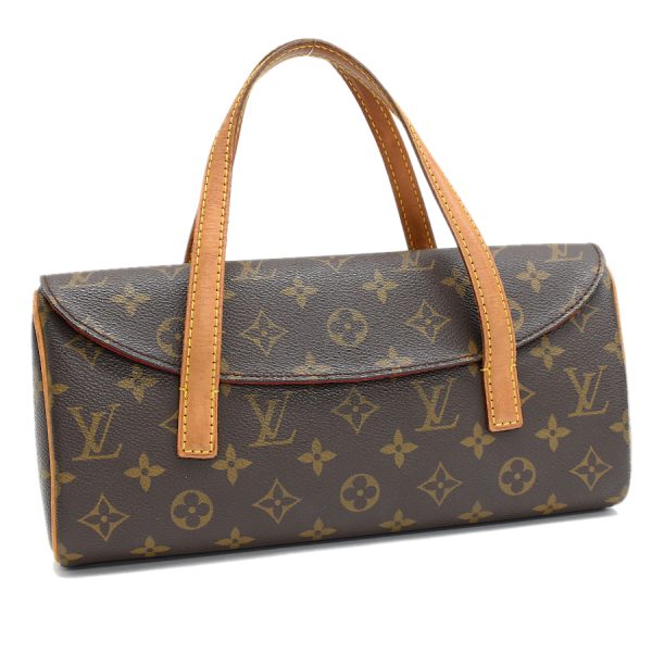 5000001884123069 1 Louis Vuitton Sonatine Handbag Monogram Canvas Brown