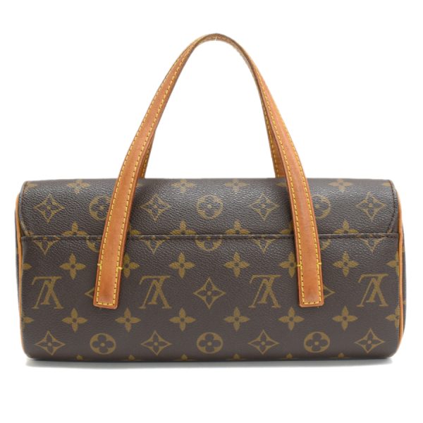 5000001884123069 3 Louis Vuitton Sonatine Handbag Monogram Canvas Brown