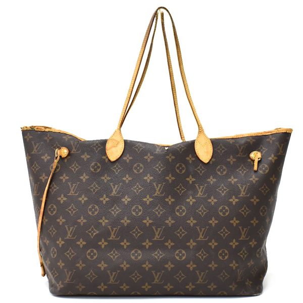 5000001884123232 3 LOUIS VUITTON Tote Bag Shoulder Neverfull GM M40157 Monogram Brown