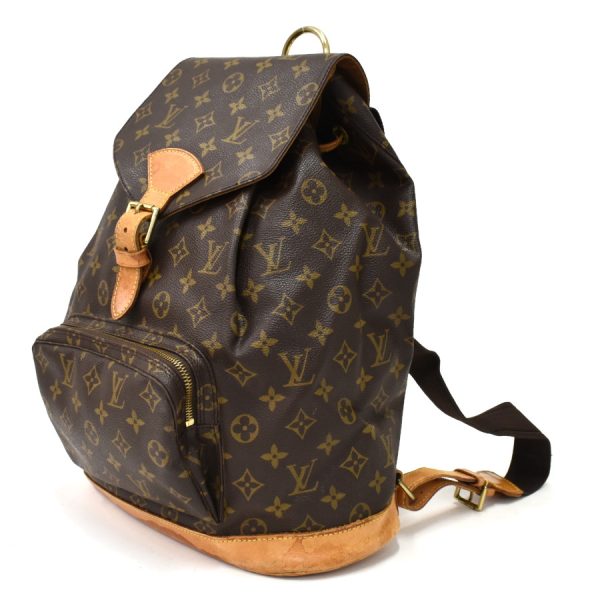 5000001884123467 2 Louis Vuitton Spontini Handbag Monogram Canvas Leather Brown