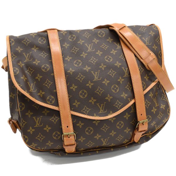 5000001884123507 1 Louis Vuitton Saumur 43 Messenger Bag M42252 Monogram Canvas Brown