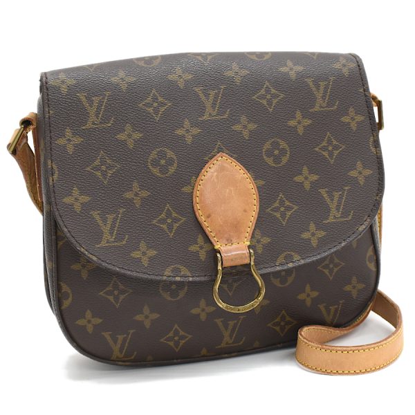 5000001884123600 1 Louis Vuitton Saint Cloud GM M51242 Monogram Canvas Leather Brown