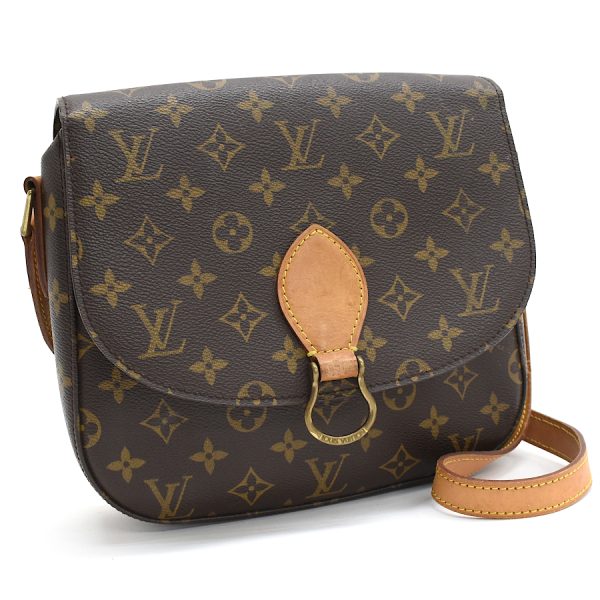 5000001884123601 1 Louis Vuitton Saint Cloud GM Shoulder Bag M51242 Monogram Brown