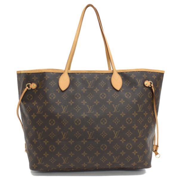 5000001884123768 3 LOUIS VUITTON Neverfull GM Shoulder Bag Monogram Leather Brown