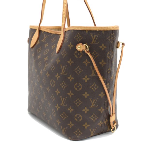 5000001884123842 2 LOUIS VUITTON Neverfull MM Shoulder Tote Bag Monogram Leather Brown