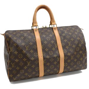 5000001884123926 1 Louis Vuitton Monogram Speedy 35 Hardware Handbag Brown Gold