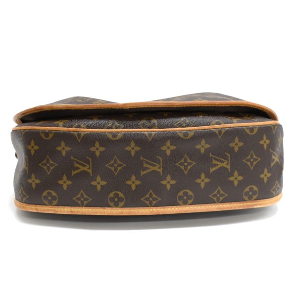 5000001884123954 4 LOUIS VUITTON Menilmontant MM Crossbody Shoulder Bag M40473 Monogram Canvas Leather Brown