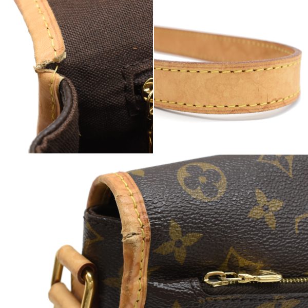 5000001884123954 9 LOUIS VUITTON Menilmontant MM Crossbody Shoulder Bag M40473 Monogram Canvas Leather Brown