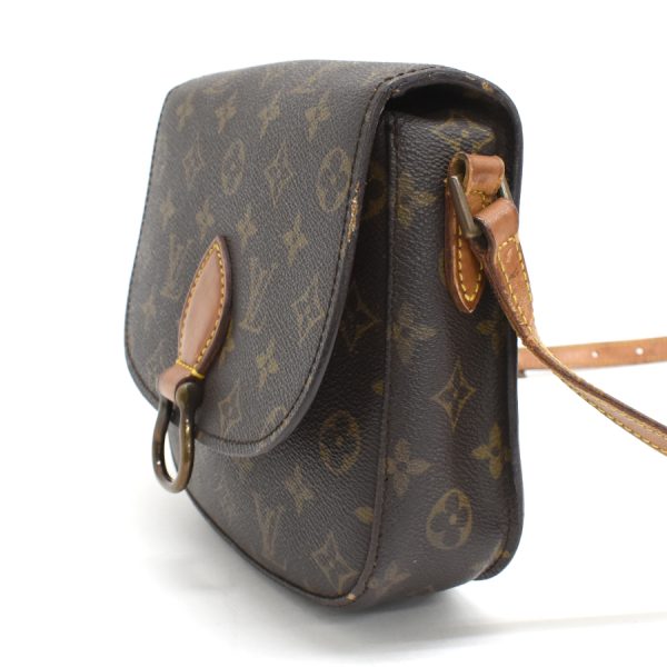 5000001884124123 2 Louis Vuitton Saint Cloud MM M51243 Monogram Canvas Leather Brown