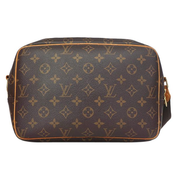 5000001884402721 2 Louis Vuitton Reporter PM Monogram Canvas Shoulder Bag Brown