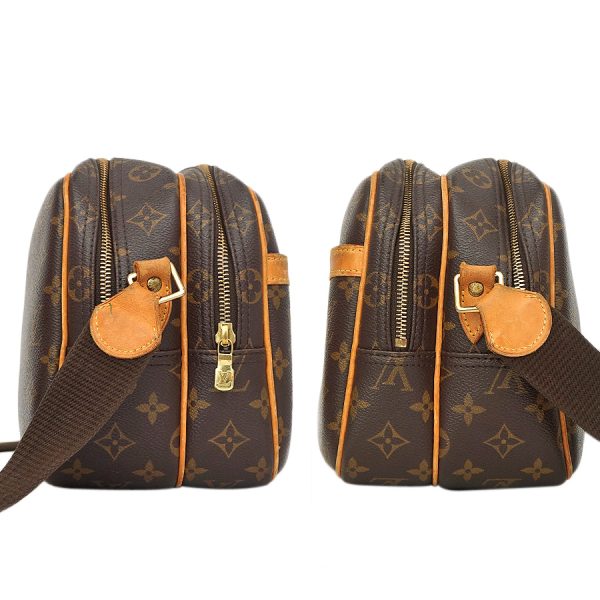 5000001884402721 3 Louis Vuitton Reporter PM Monogram Canvas Shoulder Bag Brown