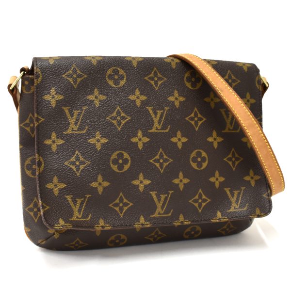 5000001884402877 1 Louis Vuitton Musette Tango Monogram Canvas Brown