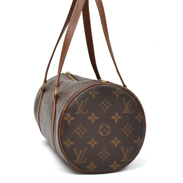 5000001884502675 2 Louis Vuitton Deauville Handbag Monogram Canvas Leather Brown