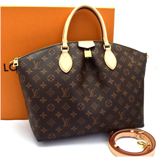 5000001889302642 1 Louis Vuitton 2WAY Boetie NM MM Canvas Leather Brown