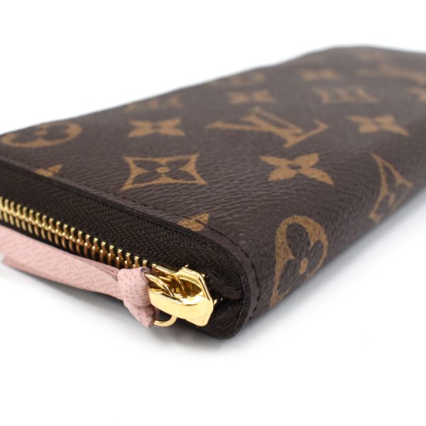 5000002884101408 5 Louis Vuitton Portefeuille Clemence Wallet Brown Rose Ballerine Pink