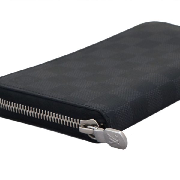 5000002884101418 5 Louis Vuitton Zippy Wallet Vertical Round Zipper Damier Graphite Black