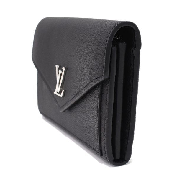 5000002884101436 2 Louis Vuitton Portefeuille My Lock Me Wallet Taurillon Leather Noir