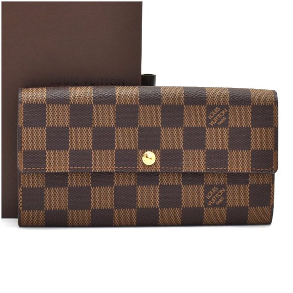 5000002884101441 1 Louis Vuitton Portefeuille Sala Wallet Damier Canvas Brown