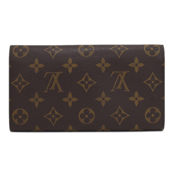 5000002884101447 3 Louis Vuitton Porte Monnaie Credit Wallet Monogram Brown